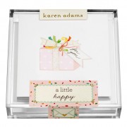 Gift Enclosure, Present in Acrylic Box, Karen Adams